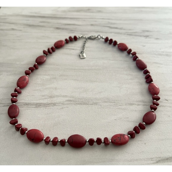 Chaps Oval Stones Shard Necklace - Picture 3 of 5